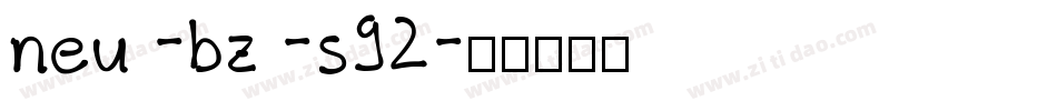 neu -bz -s92字体转换